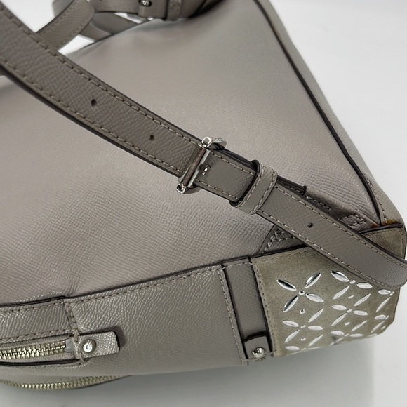 Micheal Kors Rhea Medium Embellished Leather Backpack - Picture 11 of 13